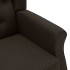 Sillón de masaje con reposapiés tela marrón