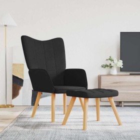 Sillón de relax con reposapiés tela