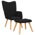 Sillón de relax con reposapiés tela