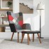 Silla de relajación con reposapiés tela