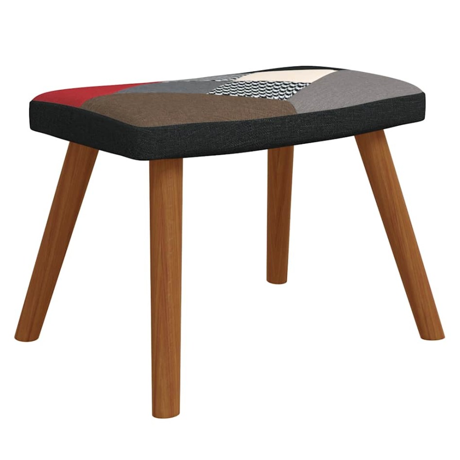 Silla de relajación con reposapiés tela