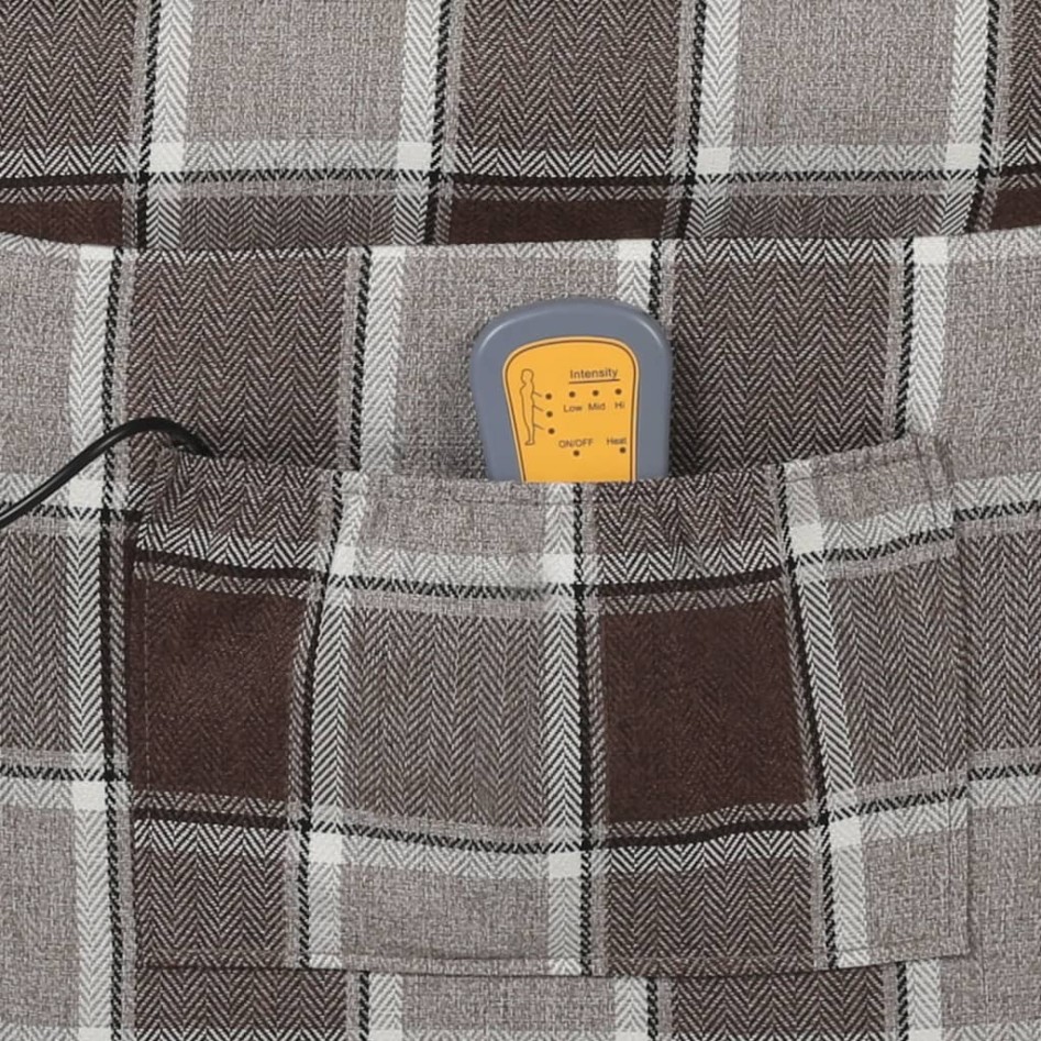 Sillón de masaje reclinable de tela