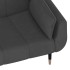 Sofá cama de 2 plazas con dos almohadas terciopelo gris