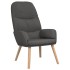 Sillón de relax de tela gris