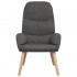 Sillón de relax de tela gris