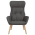 Sillón de relax de tela gris
