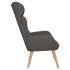 Sillón de relax de tela gris