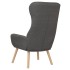Sillón de relax de tela gris