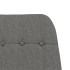 Silla mecedora de tela gris