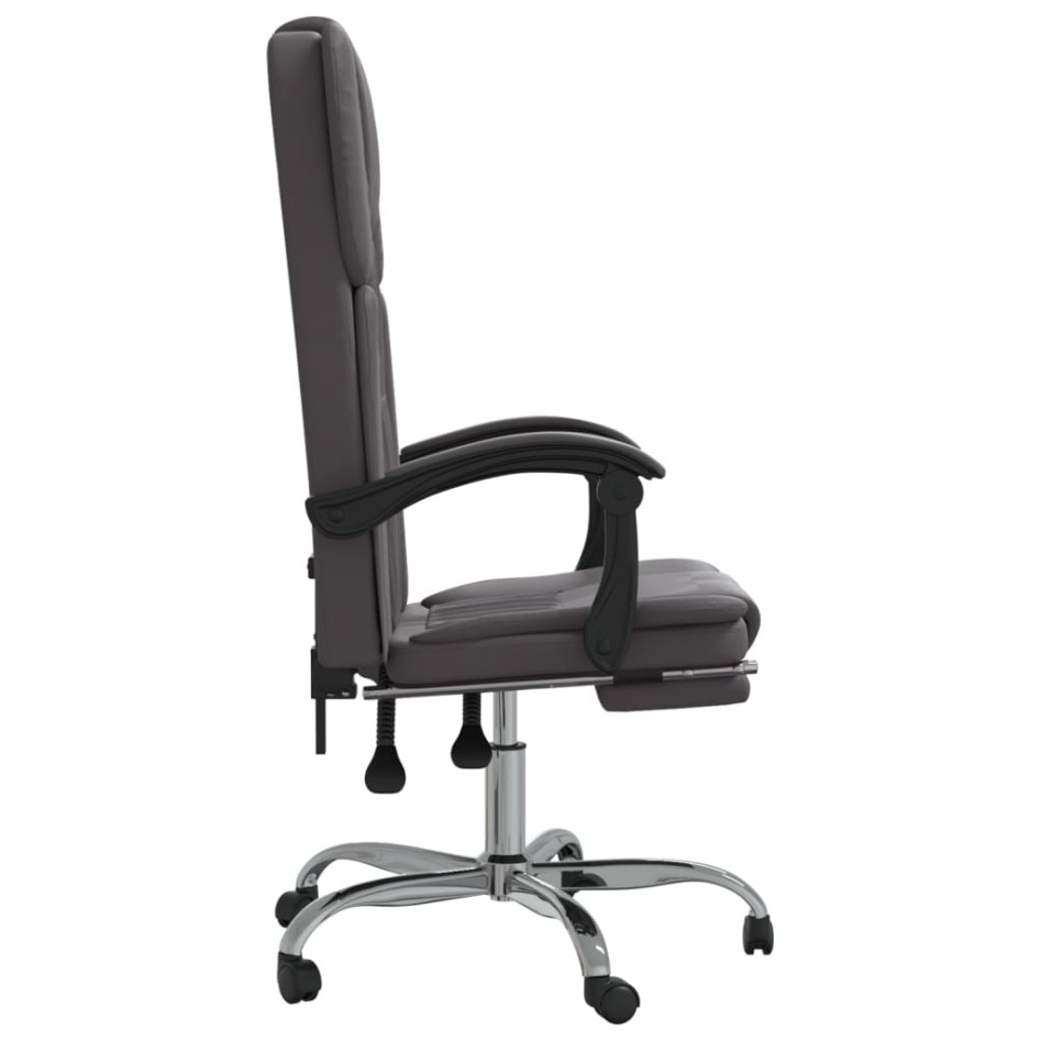 Silla de oficina reclinable cuero sintético