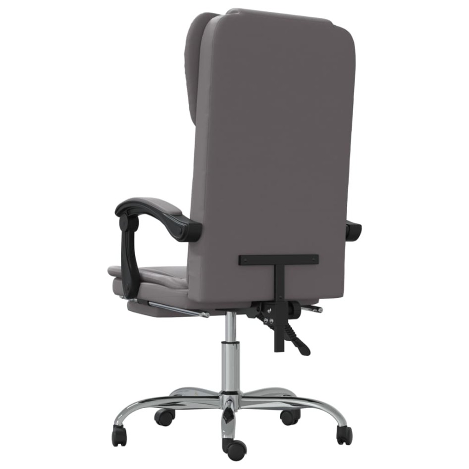 Silla de oficina reclinable cuero sintético