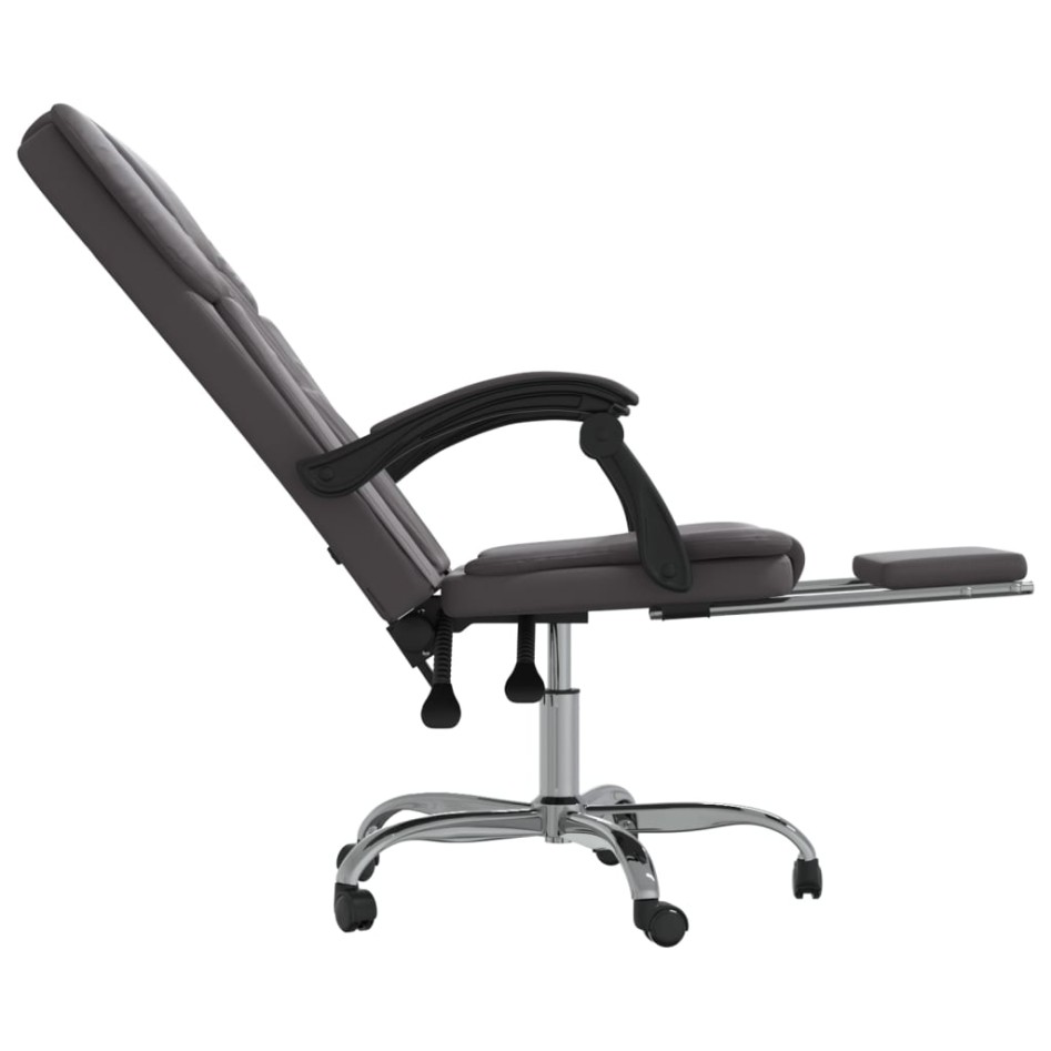 Silla de oficina reclinable cuero sintético