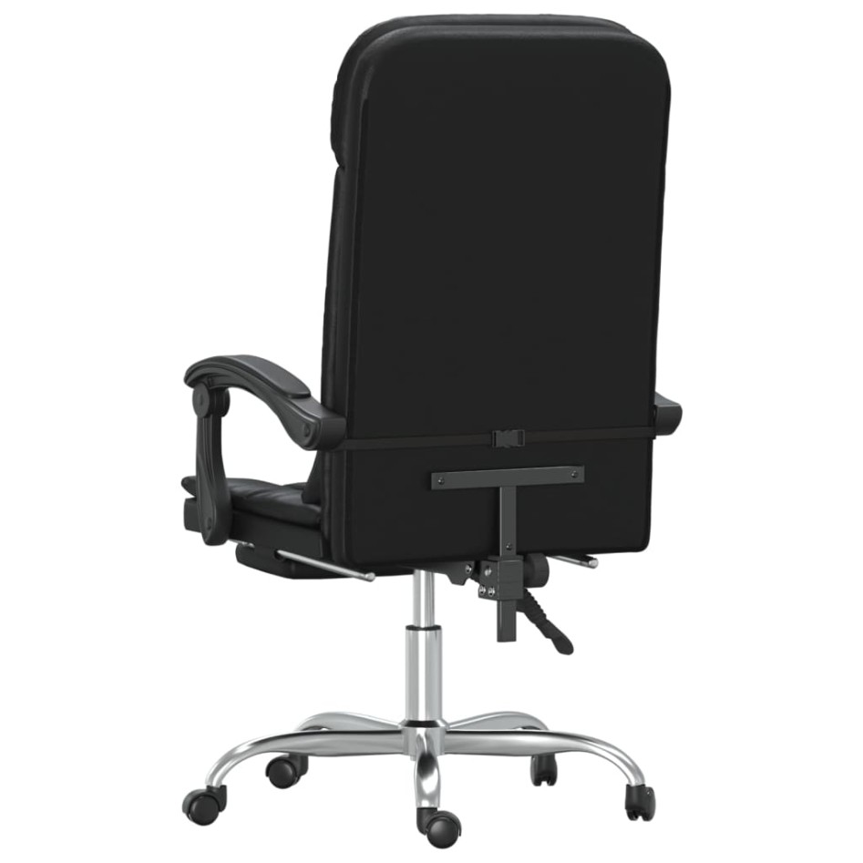Silla de oficina reclinable masaje cuero sintético