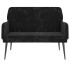 Banco de terciopelo negro 108x79x79