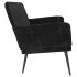 Banco de terciopelo negro 108x79x79