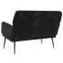 Banco de terciopelo negro 108x79x79