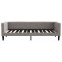 Sofá cama sin colchón tela taupe 90x200