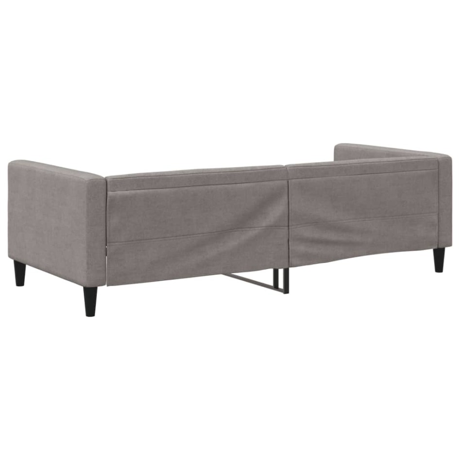 Sofá cama sin colchón tela taupe 90x200