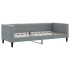 Sofá cama sin colchón tela gris claro 80x200