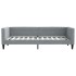 Sofá cama sin colchón tela gris claro 80x200