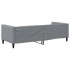Sofá cama sin colchón tela gris claro 80x200