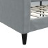 Sofá cama sin colchón tela gris claro 80x200