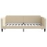 Sofá cama sin colchón tela crema 80x200
