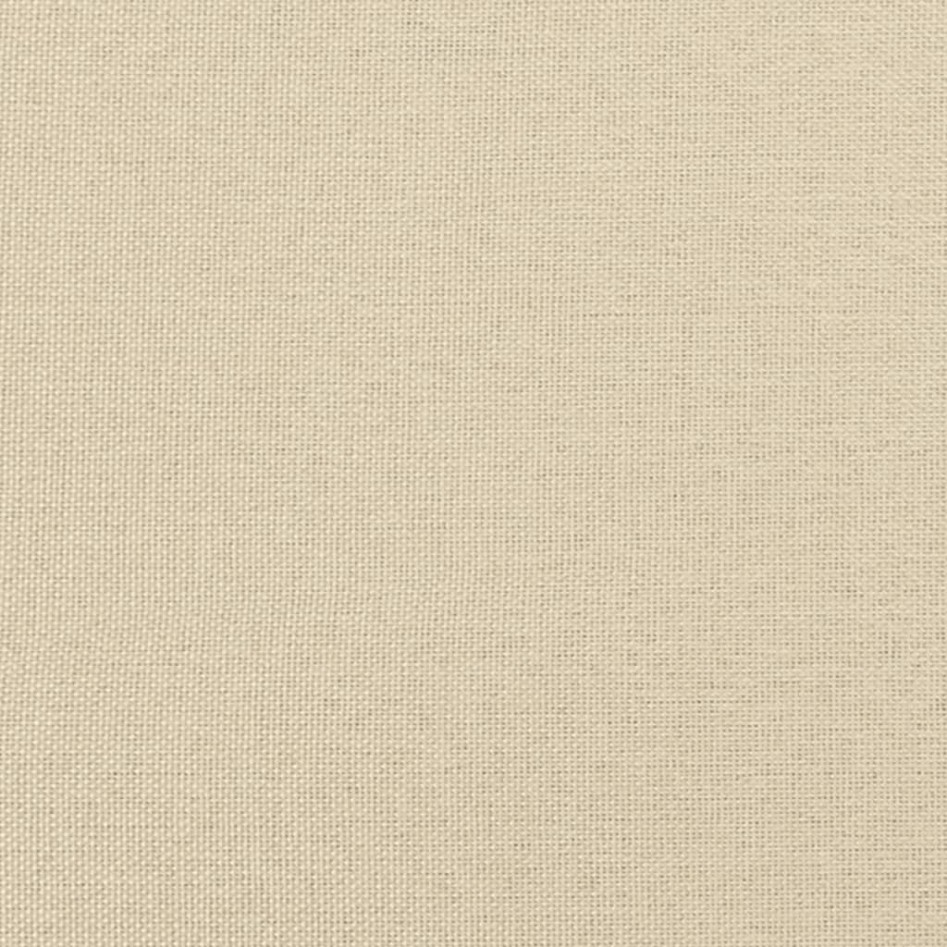 Sofá cama sin colchón tela crema 80x200