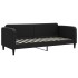 Sofá cama sin colchón tela negro 80x200