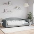 Sofá cama sin colchón tela gris claro 100x200