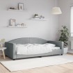 Sofá cama sin colchón tela gris claro 100x200 cm