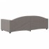Sofá cama sin colchón tela taupe 90x200