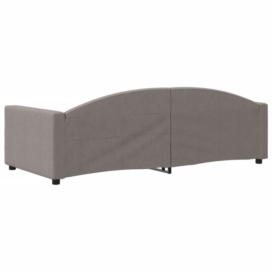Sofá cama sin colchón tela taupe 90x200