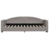 Sofá cama sin colchón tela gris taupe 80x200