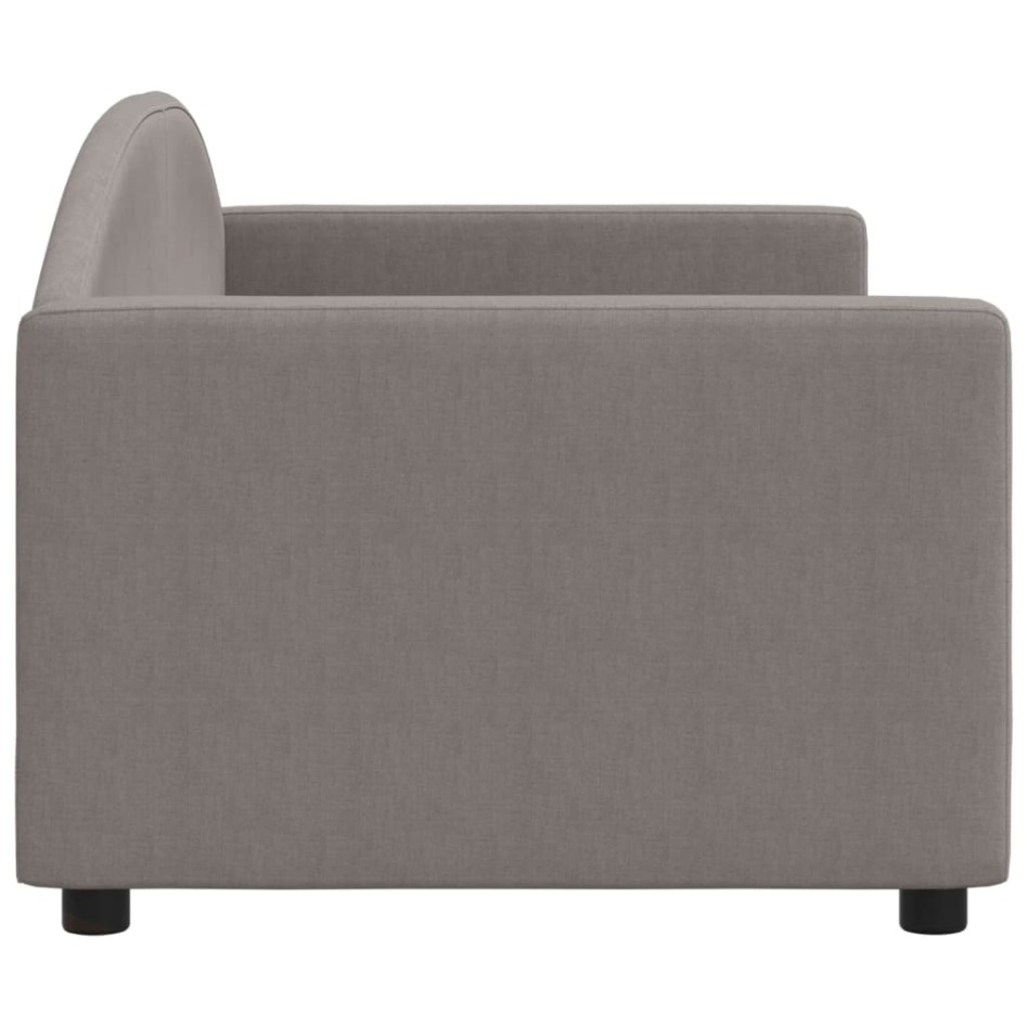 Sofá cama sin colchón tela gris taupe 80x200