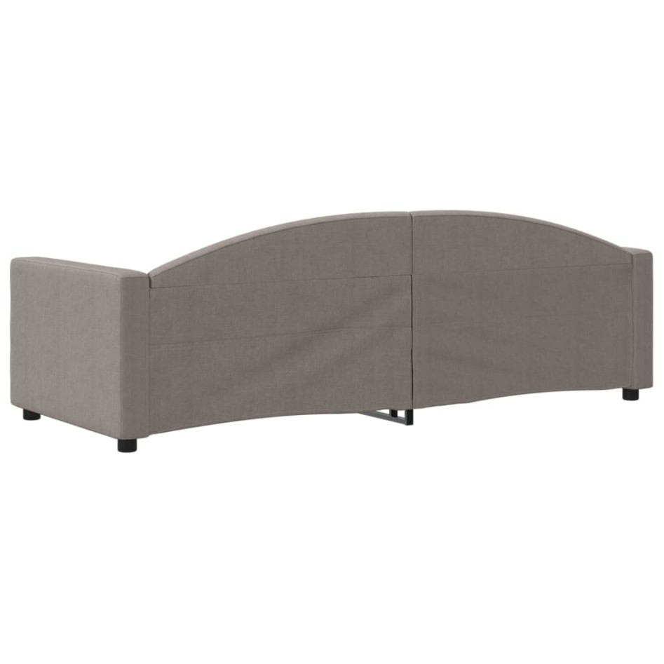 Sofá cama sin colchón tela gris taupe 80x200