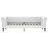 Sofá cama sin colchón cuero sintético blanco 90x200