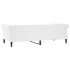 Sofá cama sin colchón cuero sintético blanco 90x200