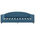Sofá cama sin colchón terciopelo azul 80x200