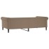 Sofá cama cuero sintético color capuchino 100x200