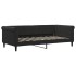 Sofá cama sin colchón terciopelo negro 90x190
