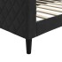 Sofá cama sin colchón terciopelo negro 90x190