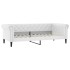 Sofá cama cuero sintético blanco 100x200