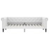 Sofá cama cuero sintético blanco 100x200