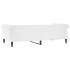 Sofá cama cuero sintético blanco 100x200
