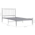 Estructura de cama de metal gris 100x200