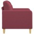 Sillón de tela rojo tinto 60