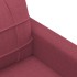 Sillón de tela rojo tinto 60