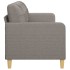 Sofá de 3 plazas de tela gris taupe 180