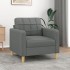Sillón de tela gris oscuro 60